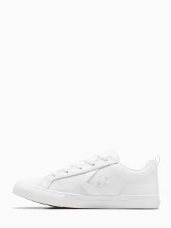 Converse White Youth Pro Blaze Strap Trainers