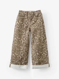 Cotton On Animal Embellished Super Wide Denim Jeans