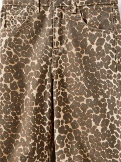 Cotton On Animal Unisex Barrel Leg Denim Jeans