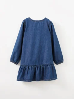 Cotton On Blue Betty Bow Front Denim Dress
