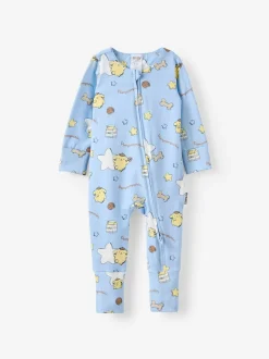 Cotton On Blue Hello Kitty Long Sleeve Zip Romper