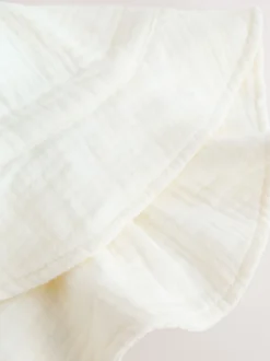 Ecru Woven Crinkle Baby Bucket Hat (0mths-2yrs)