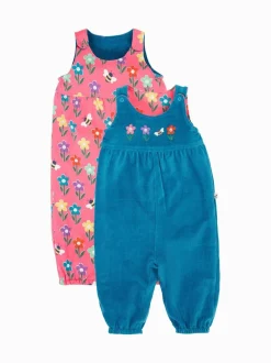 Frugi Blue Helen Reversible Dungarees