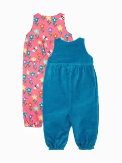 Frugi Blue Helen Reversible Dungarees