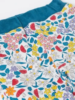 Frugi Blue Poppy Reversible Pull Ups Trousers