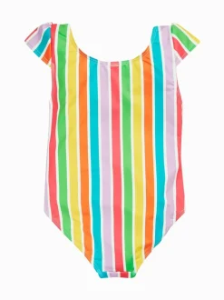 Frugi Blue Rainbow Marina Swimsuit Swimwear