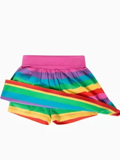 Frugi Multi Rainbow Stripe Spring Skort
