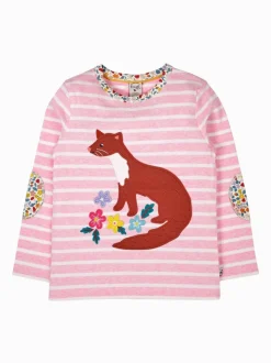 Frugi Pink Archer Appliqué Top