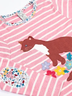 Frugi Pink Archer Appliqué Top