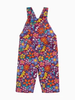 Frugi Purple Elspeth Printed Dungaree