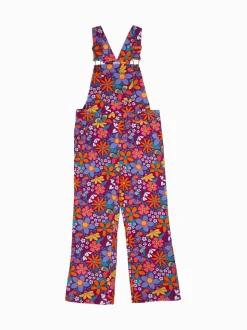 Frugi Purple Frida Flared Dungaree