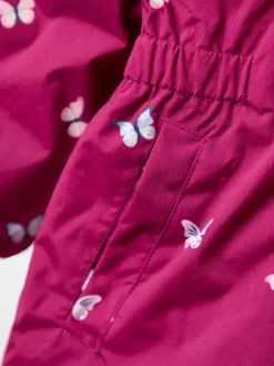 JoJo Maman Bébé Berry Butterfly Lined Parka