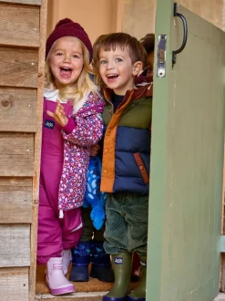 JoJo Maman Bébé Berry Embroidered Cable Hat