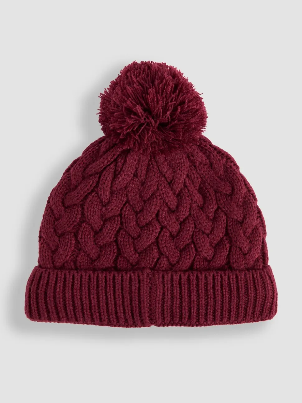 JoJo Maman Bébé Berry Embroidered Cable Hat