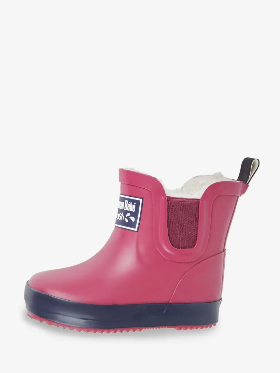 JoJo Maman Bébé Berry Pink Cosy Lined Ankle Wellies