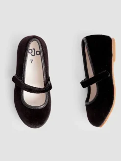 JoJo Maman Bébé Black Ballet Shoes
