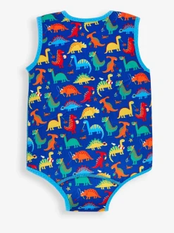 JoJo Maman Bébé Blue Dino Print Baby Wetsuit