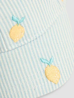 JoJo Maman Bébé Blue Embroidered Cap