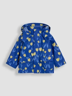JoJo Maman Bébé Blue Tulip Waterproof Jacket