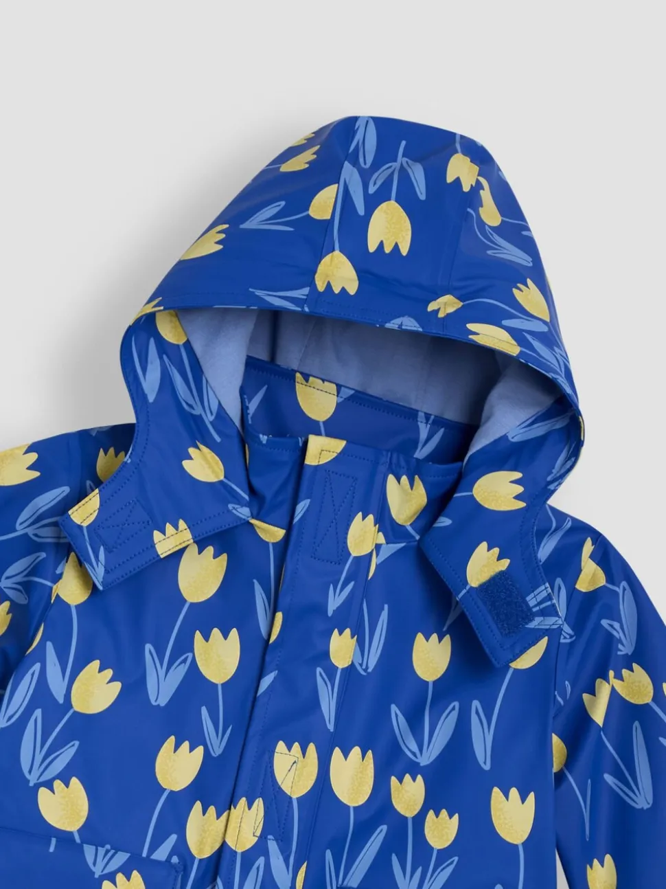 JoJo Maman Bébé Blue Tulip Waterproof Jacket