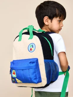 JoJo Maman Bébé Borg Colour Block Medium Backpack