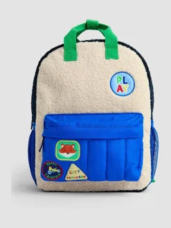 JoJo Maman Bébé Borg Colour Block Medium Backpack