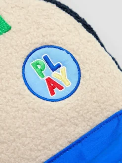 JoJo Maman Bébé Borg Colour Block Medium Backpack