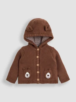 JoJo Maman Bébé Brown Bear Pocket Cardigan