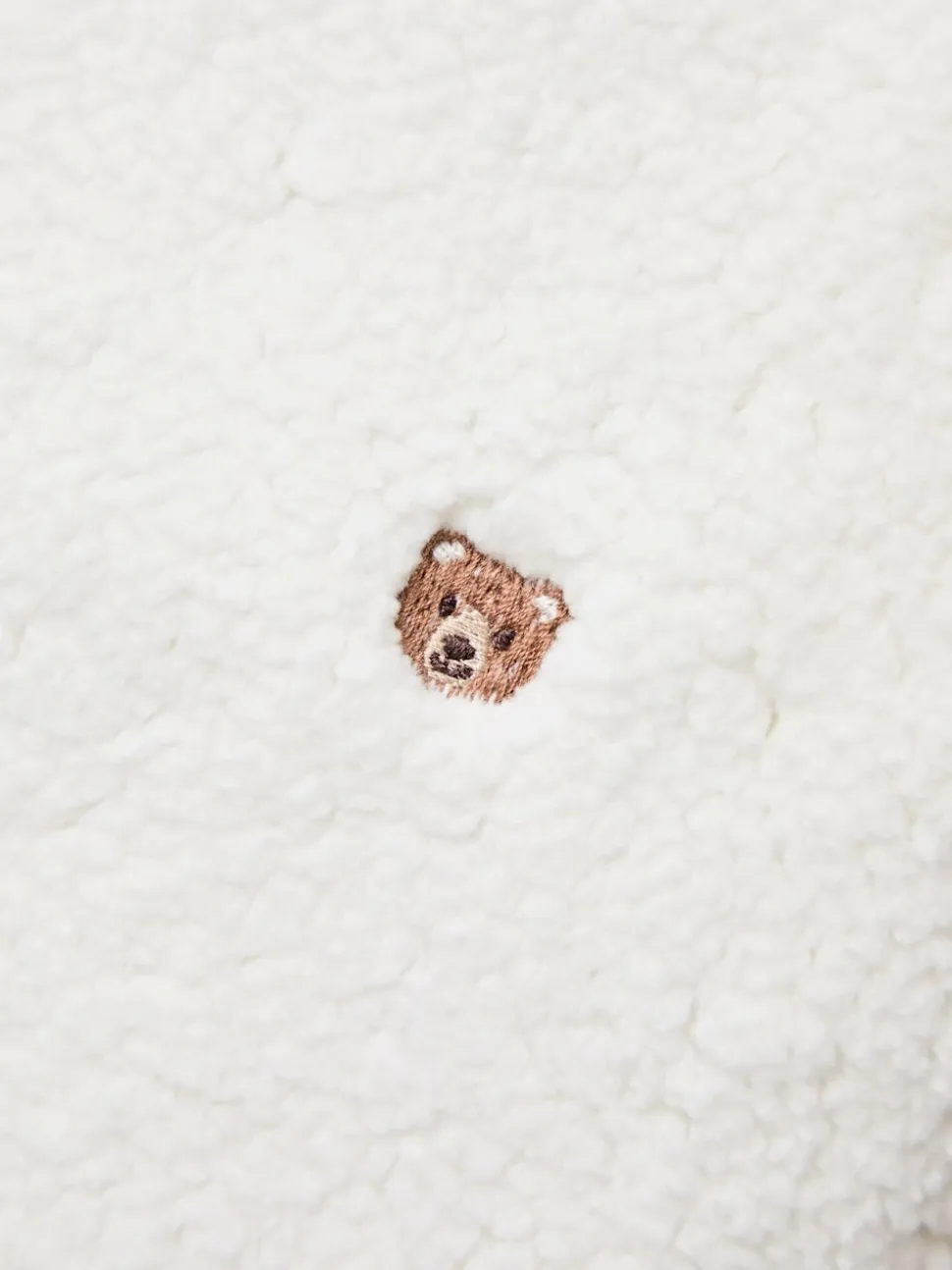 JoJo Maman Bébé Brown Bear Embroidered Reversible Jacket