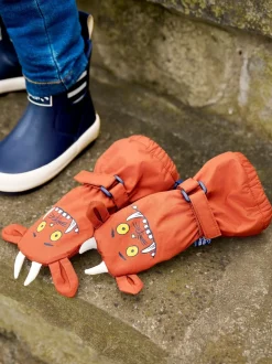JoJo Maman Bébé Brown The Gruffalo Waterproof Fleece Lined Mittens