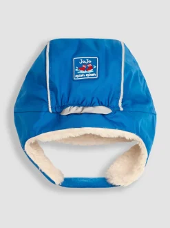 JoJo Maman Bébé Cobalt Blue Cosy Waterproof Hat