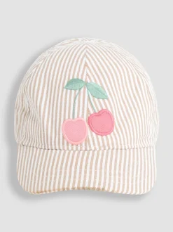 JoJo Maman Bébé Cream Appliqué Cap