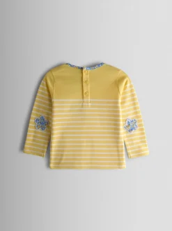 JoJo Maman Bébé Yellow Duck Breton Pocket Top