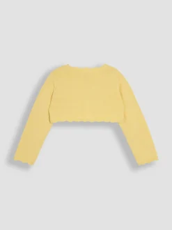 JoJo Maman Bébé Yellow Floral Bolero Cardigan