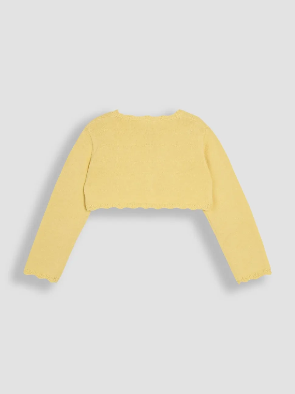 JoJo Maman Bébé Yellow Floral Bolero Cardigan
