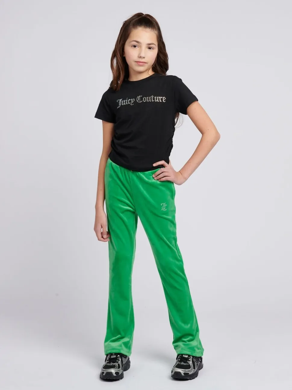 Juicy Couture Black Diamante Ringer T-Shirt