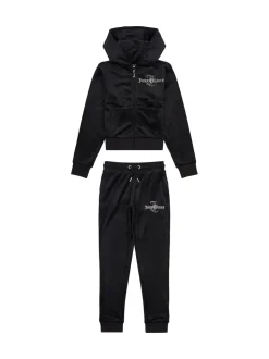 Juicy Couture Black Slim Diamante Hoodie & Tracksuit Set