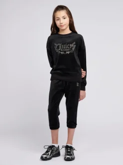 Juicy Couture Black Slim Capri Length Joggers