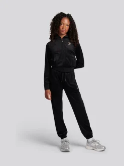 Juicy Couture Black Zip Through Hoodie and Relaxed Joggers Set