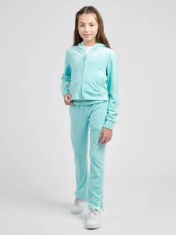 Juicy Couture Blue Arch Zip Thru Diamante Hoodie