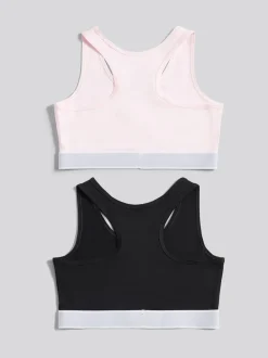 Juicy Couture Pink Juicy Crop Top 2 Pack Hanging