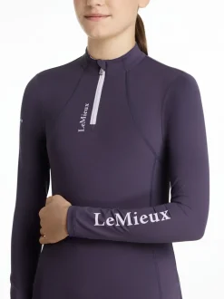 LeMieux Blue Young Rider Classique Base Layer Juniper
