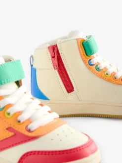 Little Bird by Jools Oliver Multi Lightening Star Hi-Top Trainers