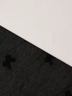 Monsoon Black 2-Pack Sheer Bow Tights