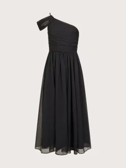 Monsoon Black Texas One Shoulder Prom Dress