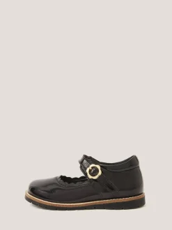 Monsoon Black Toddler Leather Mary Jane Shoes