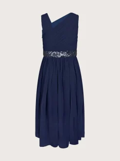 Monsoon Blue Abigail One-Shoulder Prom Dress