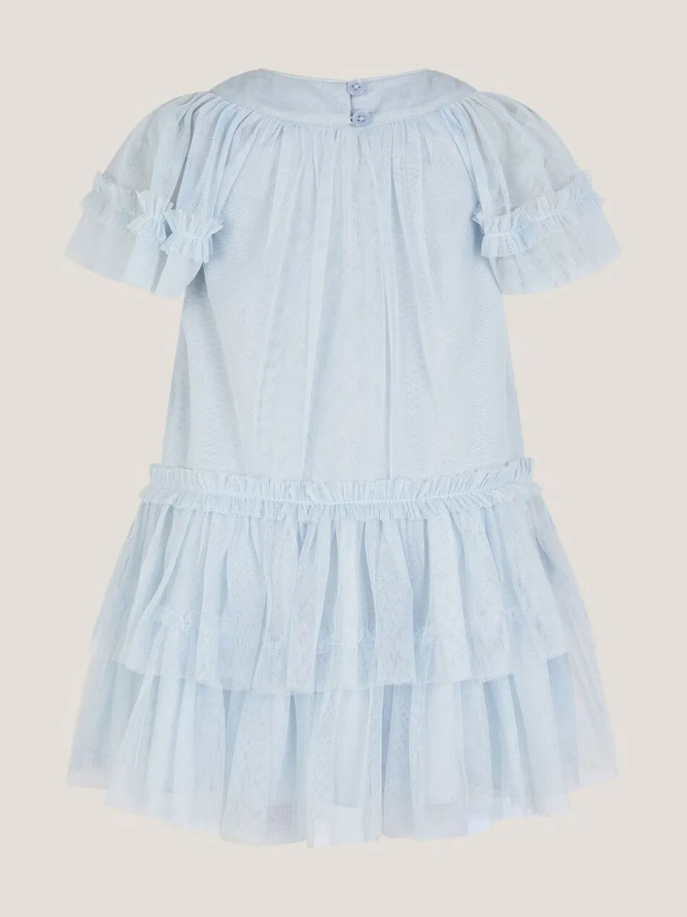 Monsoon Blue Baby Anastasia Tulle Embellished Dress