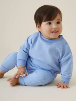 MORI Blue Cotton Comfy Baggy Sweatshirt