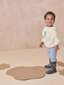 MORI Cream Oversized Cotton Peppa Pig George Sweatshirt